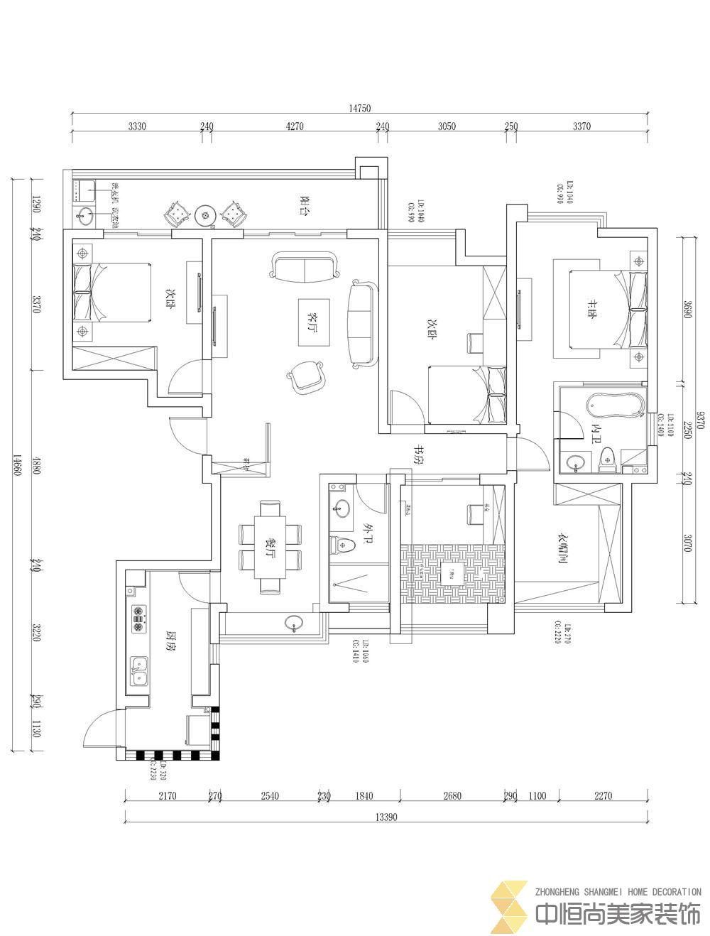 西安,西安家裝,西安家裝設(shè)計,西安小戶型設(shè)計公司,裝修案例山水領(lǐng)秀裝修效果圖