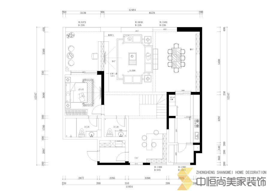 西安,西安家裝,西安家裝設(shè)計,西安小戶型設(shè)計公司,裝修案例萬科大明宮效果圖